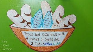 5 loaves & 2 fishes|Art&Craft|Sunday School Activity