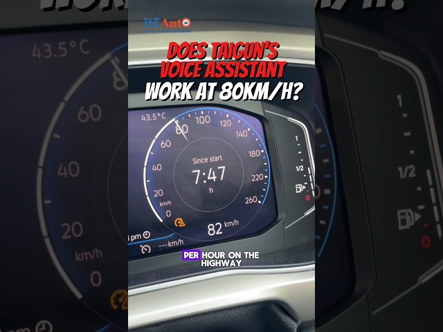 Volkswagen Taigun voice assistance check at 80 km/h