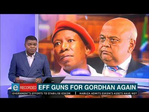 EFF guns for Gordhan again