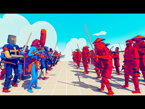 DYNASTY TEAM vs MELEE TEAM | TABS Totally Accurate Battle Simulator