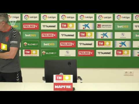 Elche CF Oficial - Directo - Rueda de prensa de Fran Escribá
