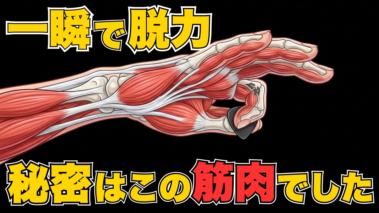 【閲覧注意】手首を振ろうとするから弾けない。解剖学が教える右手『脱力』の正体