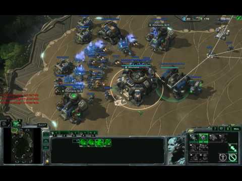 [SC2 LOtV] Terran vs protoss / MM Drops (Marines and Mines) @ Apotheosis