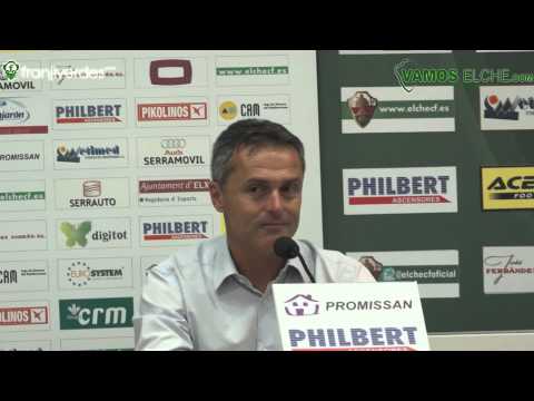 Rueda de Prensa de Fran Escribá (Elche CF 3-0 Recreativo de Huelva) - VamosElche.com