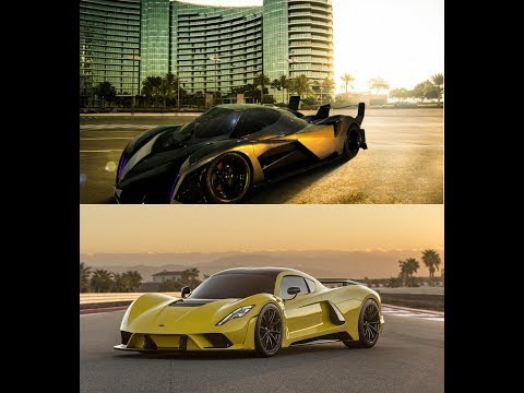 Fastest Cars in the world!!(2018)-Devil sixteen vs Hennesey venom F5 !!