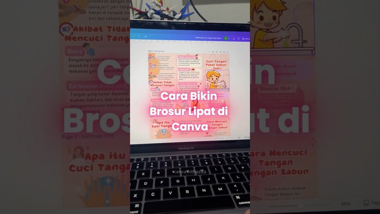 Tutoria bikin brosur lipat 3 di Canva. Ini caranya✨  #canvatutorial #brosurlipat #canva