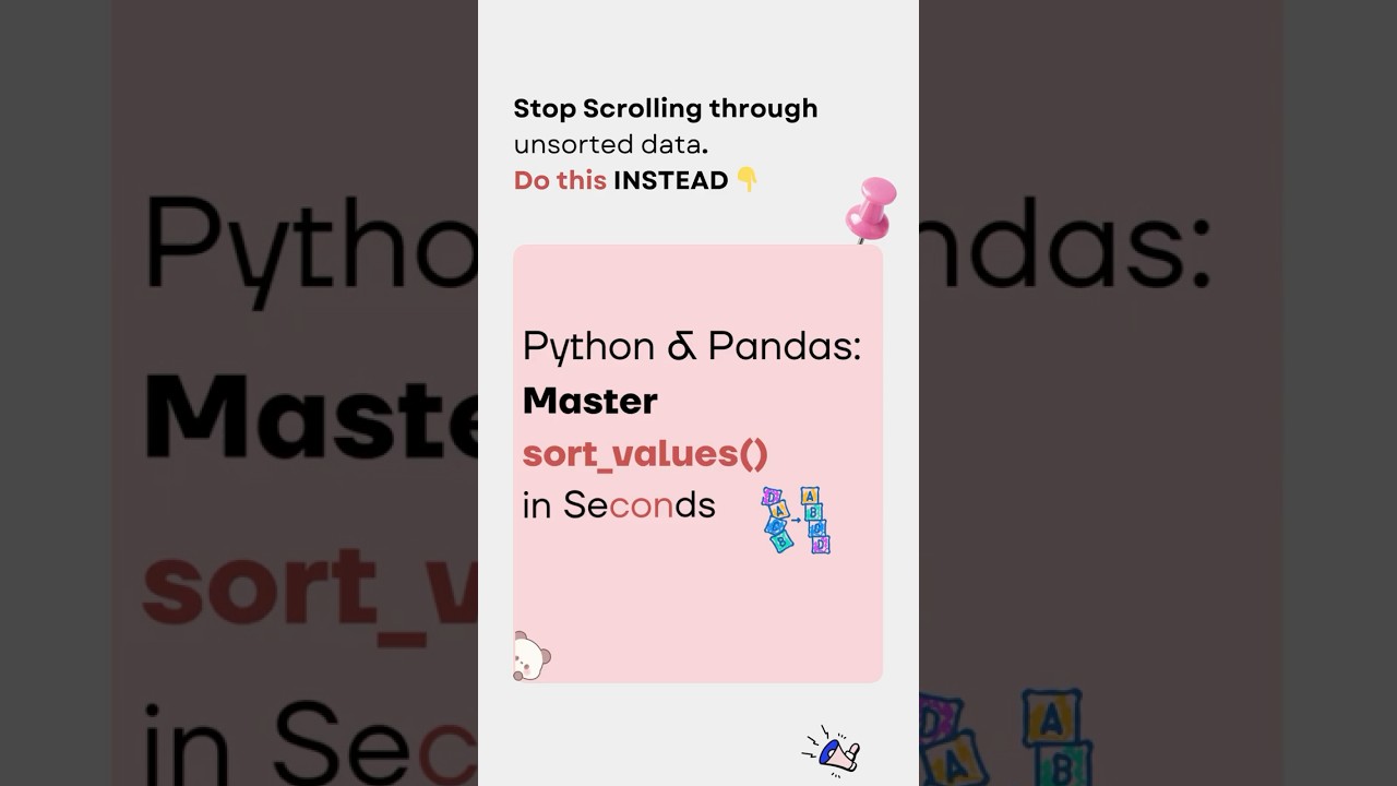 Master sorting in Python using Pandas in Seconds