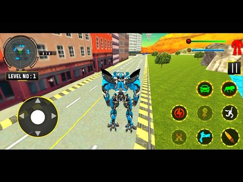Lion Robot Car Transforming Games - Robot Shooting - Android Gameplay