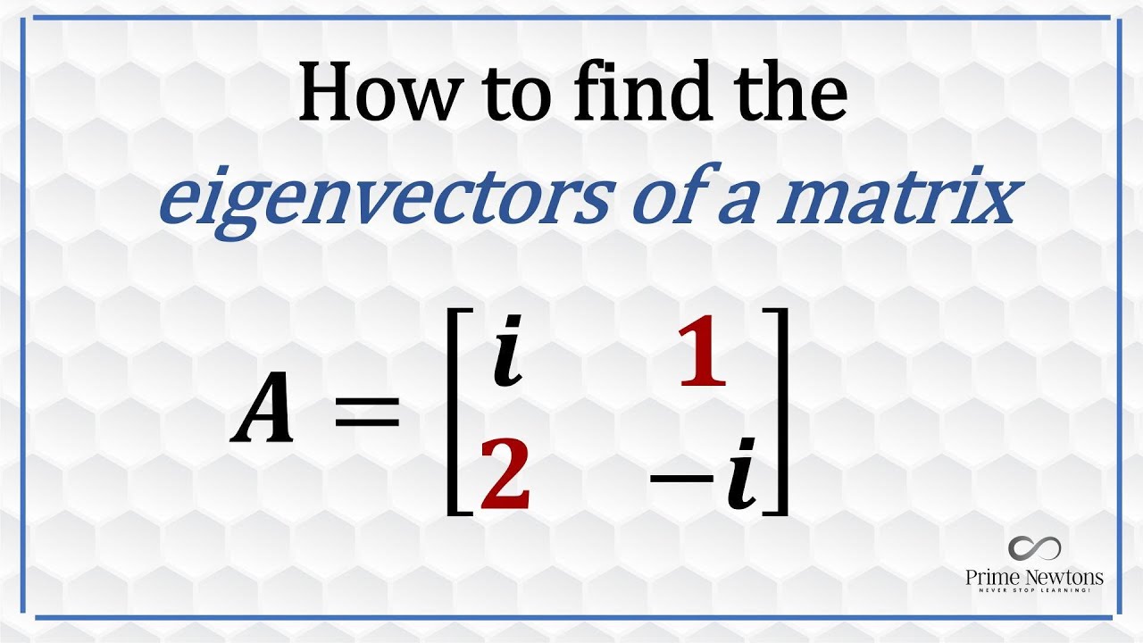 Complex eigenvectors