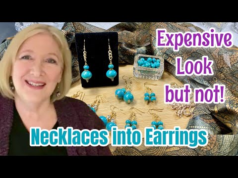 Make UPCYCLED Vintage Beaded EARRINGS | Beginner Jewellery Making DIY