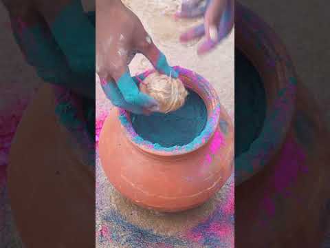 Cracker VS colour powder 💯🤯 #shorts