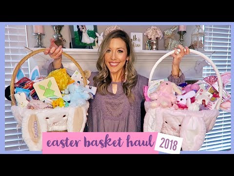 EASTER BASKET HAUL 🐰🐣| 2018 | BOY AND GIRL IDEAS | collab with emily - momma from scratch Video