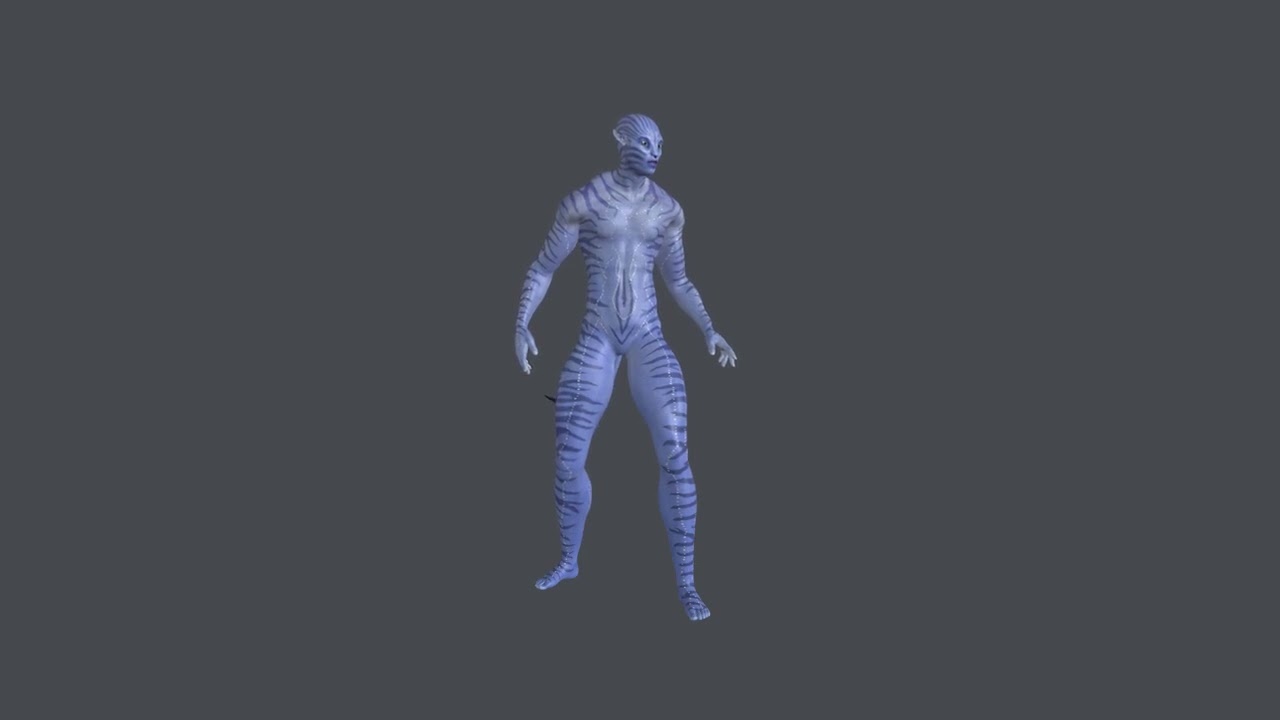 AVTR-002 Avatar Idle Animation 3D Model