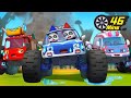 Super Monster Truck Rescue Team Monster Truck Kids Song BabyBus Cars World