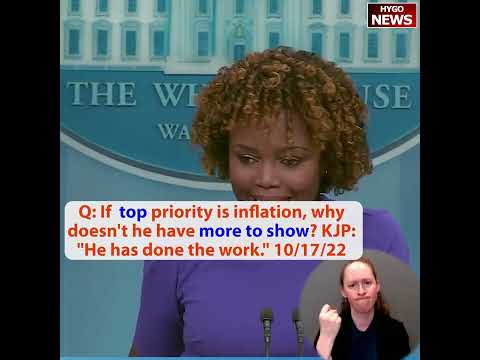 If top domestic priority is inflation, why doesn't he have more to show?' WH: 'He has done the work'