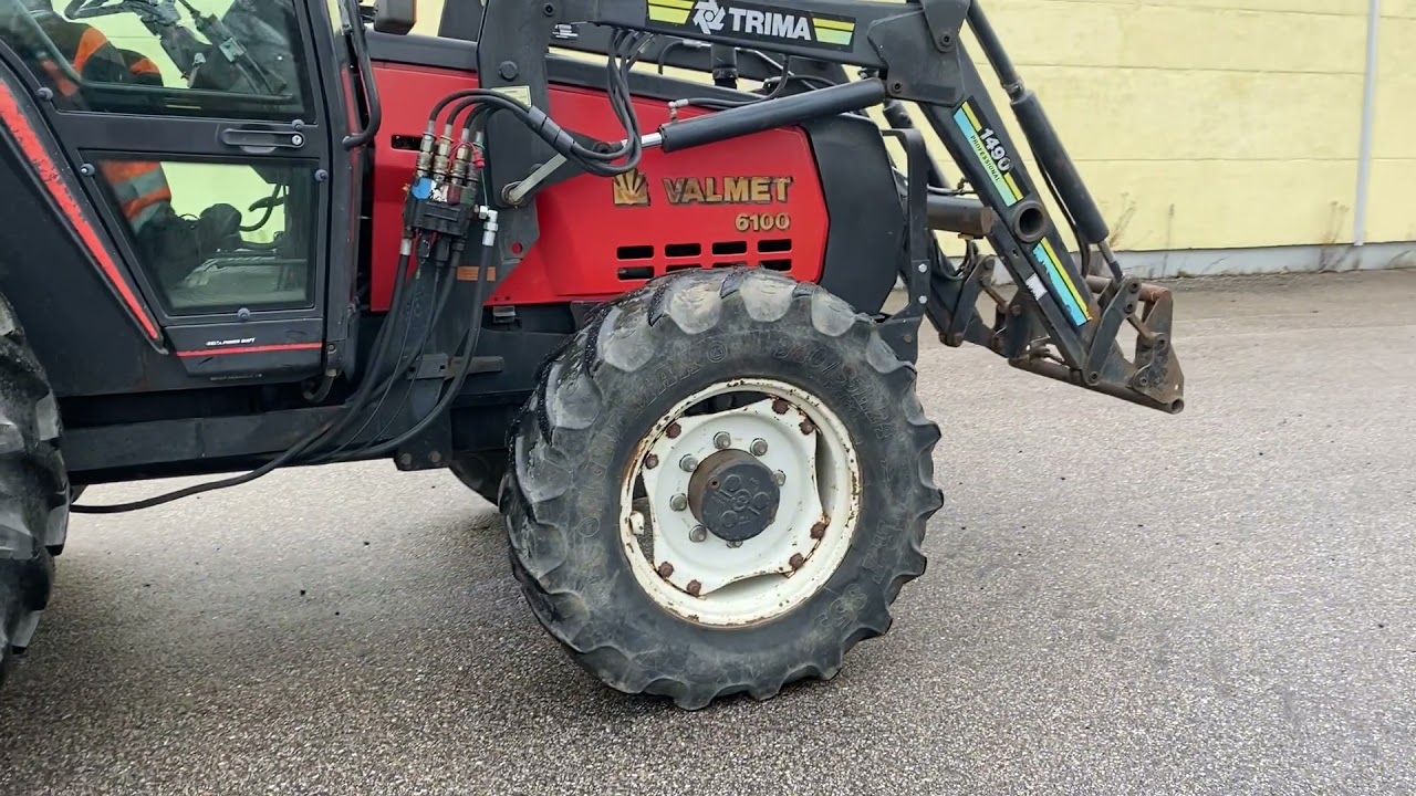 Traktor Valmet 6100 Med Lastare Traktor Valmet 6100 Med Lastare