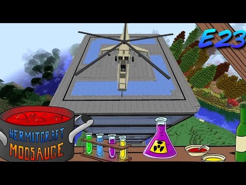 Minecraft Mods - ModSauce - Helipad FTW! ( Hermitcraft Modded Minecraft E24 )