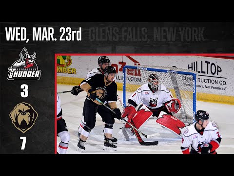 3/23/22 Newfoundland Growlers 7 - Adirondack Thunder 3