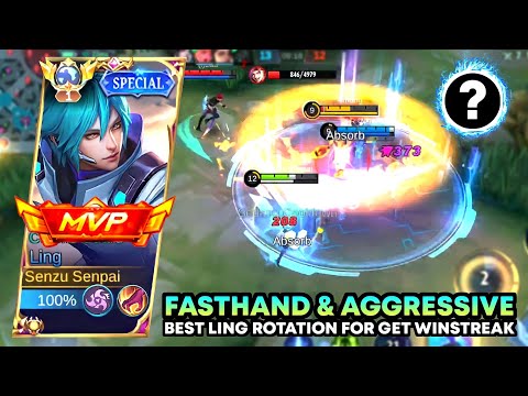 LING NO MERCY SUPER AGGRESSIVE FOR BRUTAL KILL🔥 Mobile Legends