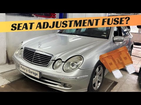 Mercedes W211 Seat Adjustment fuse relay location replacement  E200 E220 E270 E280 E320