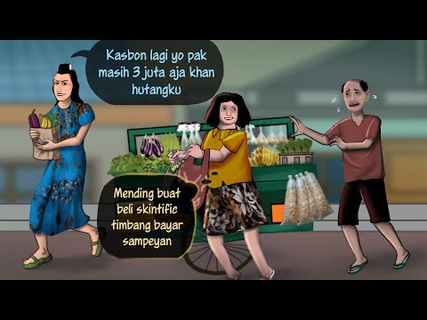 Ketika Pedagang Kecil Dizolimi - Dihutangin & dijadikan tumbal | Kompilasi Kartun Hantu Horror