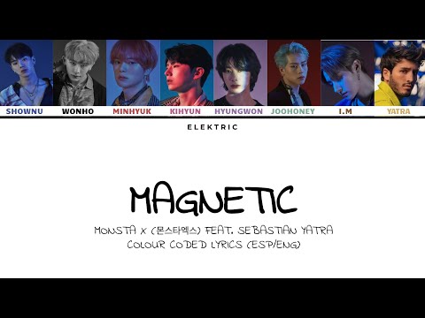 MONSTA X (몬스타엑스) feat. Sebastian Yatra - "MAGNETIC" [Color Coded Lyrics Eng/Rom/Han] | Elektric
