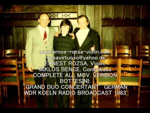 ERNEST ROZSA WDR '83 BOTTESINI GRAND DUO AMAZING RECORDING, MIKLOS BENCE CONTR.