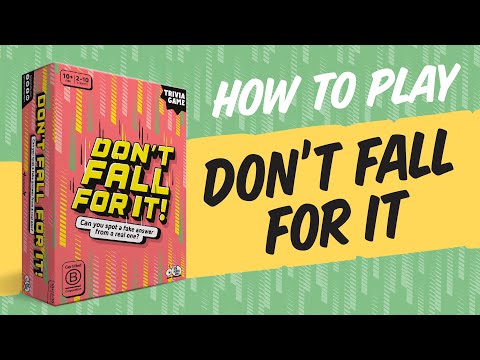 How to Play Don't Fall For It - The trivia game with a twist