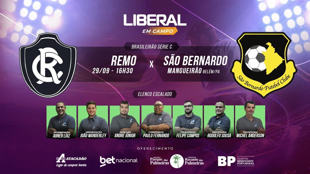 REMO X SÃO BERNARDO | AO VIVO E COM IMAGENS| SÉRIE C 2024