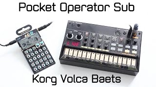 Video thumbnail for TEENAGE ENGINEERING PO-14 SUB + KORG VOLCA BEATS: Sound and Functions [direct high quality sound] by electrollerball