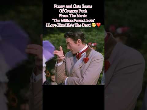 My Favorite Scene From The Movie “The Million Pound Note”😂❤️ #gregorypeck #1950s #comedy #nostalgia