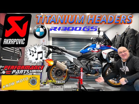 Akrapovic BMW R1300 GS E-B13E1 Titanium De Cat Headers Fitting Guide Full System Sound Test