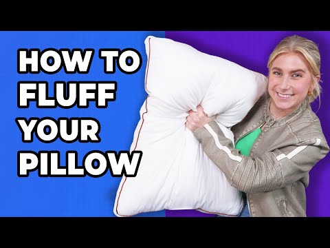 Part of a video titled How To Fluff Your Pillow - Revive Your Flat and Lumpy Pillow!