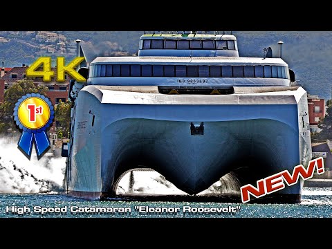 NEW High Speed Catamaran "Eleanor Roosevelt" longest fast ferry in the world (123m)!