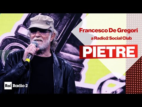 "Pietre" cantato da Francesco De Gregori live a Radio2 Social Club
