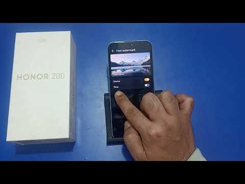 Honor 200 lite me camera watermark kaise change Kare | how to change camera watermark in honor mobil