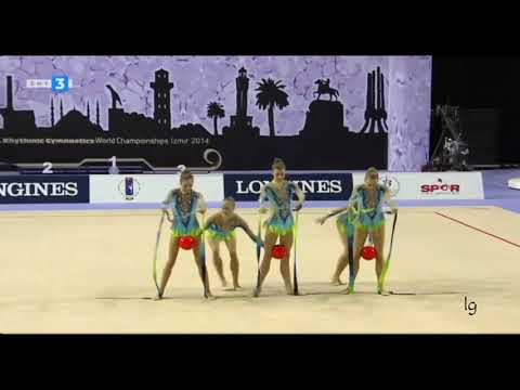 Group Italy 3 Balls 2 Ribbons Final World RG Championships Izmir 2014