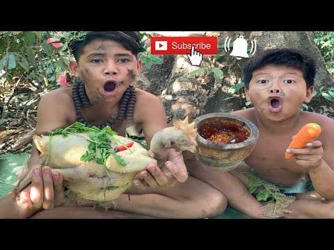 #44 Primitive Life Team SP-Best cooking chicken, Amazing taste  in jungle.