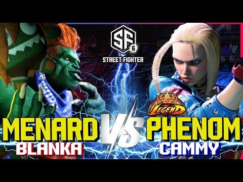 SF6 ▰ MENARD (Blanka) vs PHENOM (Cammy) ▰ HIGH LEVEL GAMEPLAY