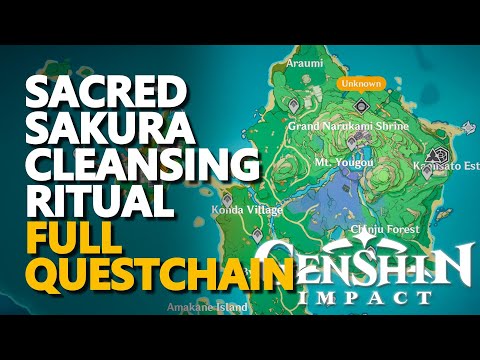 Sacred Sakura Cleansing Ritual Genshin Impact Full questchain