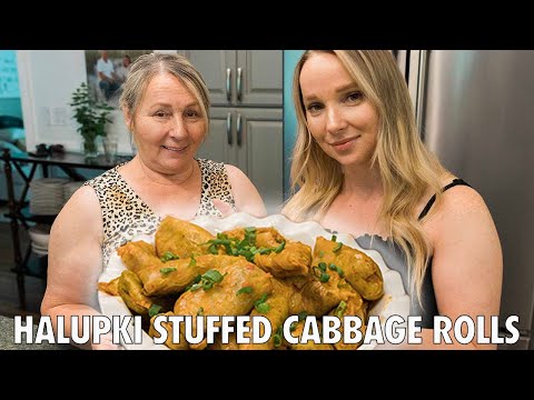 Halupki STUFFED Cabbage Rolls | Cooking with Mama