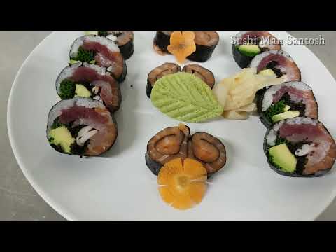 Less Rice Sushi Roll – step by step Sushi Recipe II How to Make Sushi