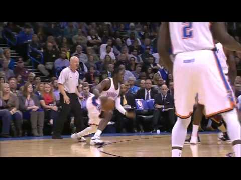 Kendrick Perkins Slam One-Handed Dunk | Cavaliers vs Thunder | December 11, 2014 | NBA