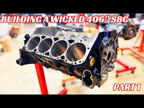 BUILDING A 406" SBC - PART 1 - BLOCK MACHINING & PREP