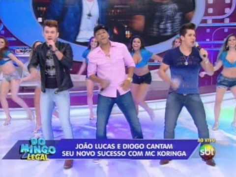 João Lucas e Diogo no programa Domingo Legal do SBT