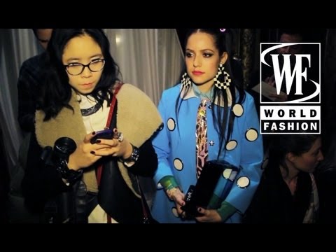 Barbara Bui Fall-Winter 2013-14. Front row with World Fashion Channel