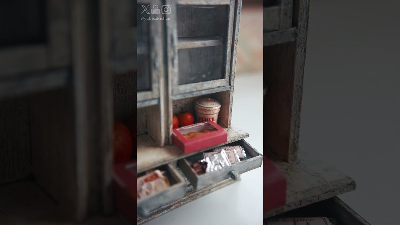 ミニチュアキャビネット #howtomakeminiaturethings