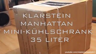 Unboxing // Review: Klarstein Manhattan Mini-Kühlschrank 35 Liter (schwarz/black)