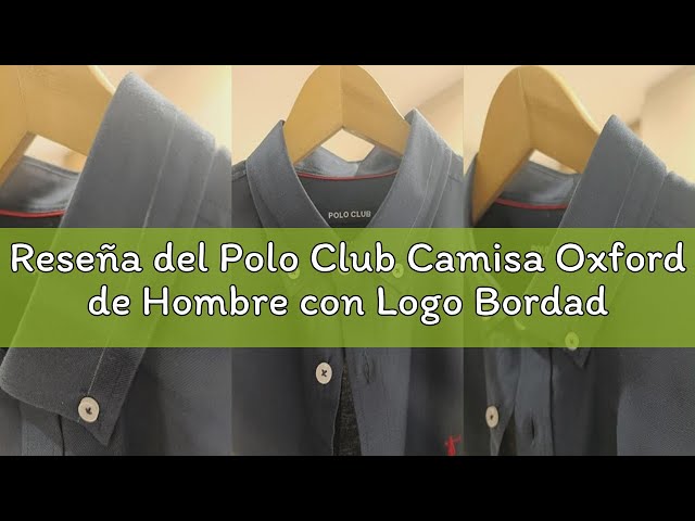 Vídeo relacionado con Polo Club Camisa Oxford de Rayas Azul Celeste de Hombre con Logo Bordado 100% algodón