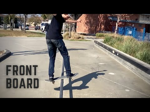 How to Frontside Boardslide On Your Skateboard (Front Board A Rail)